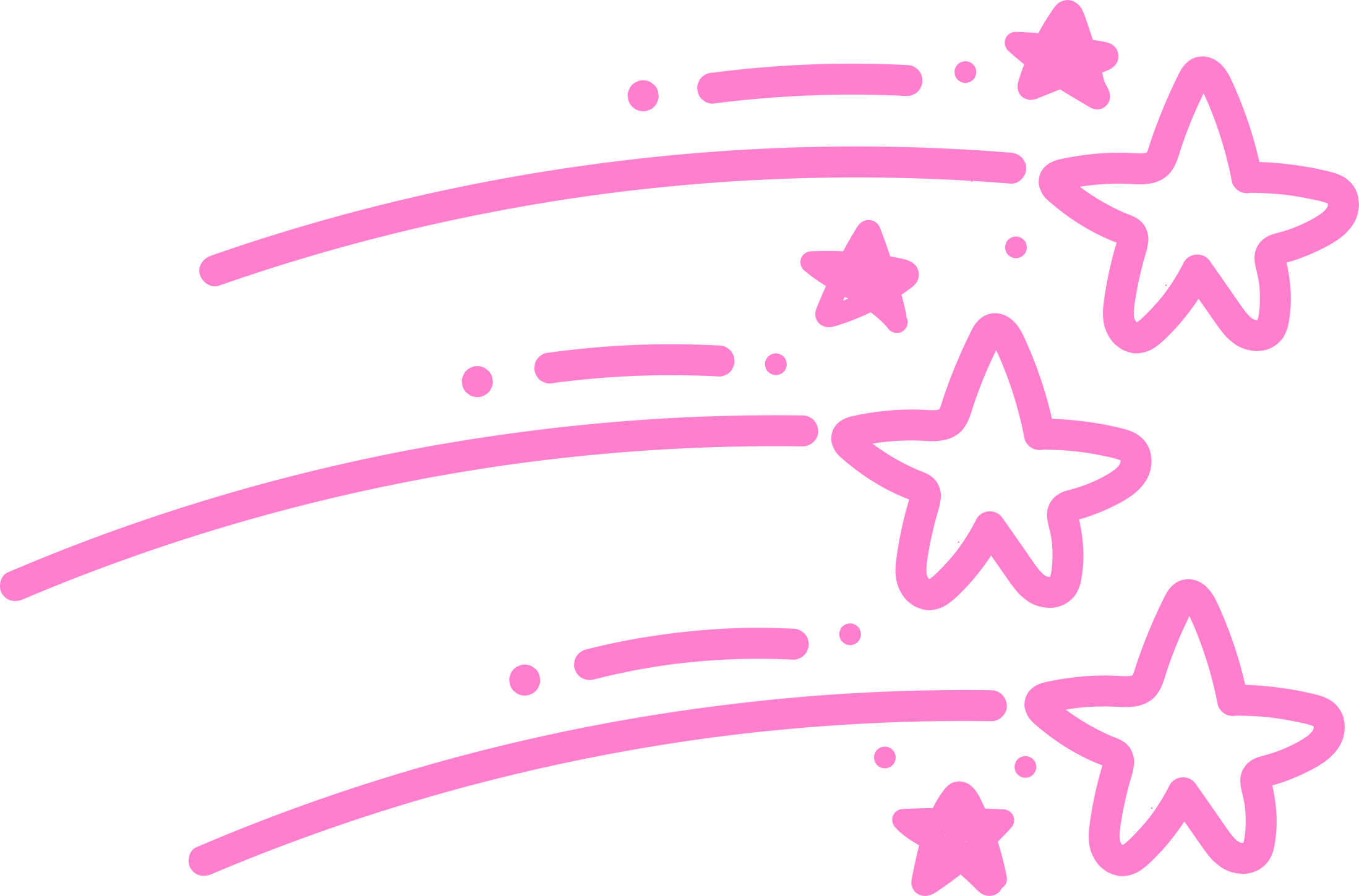 Cute Pink Star Illustration