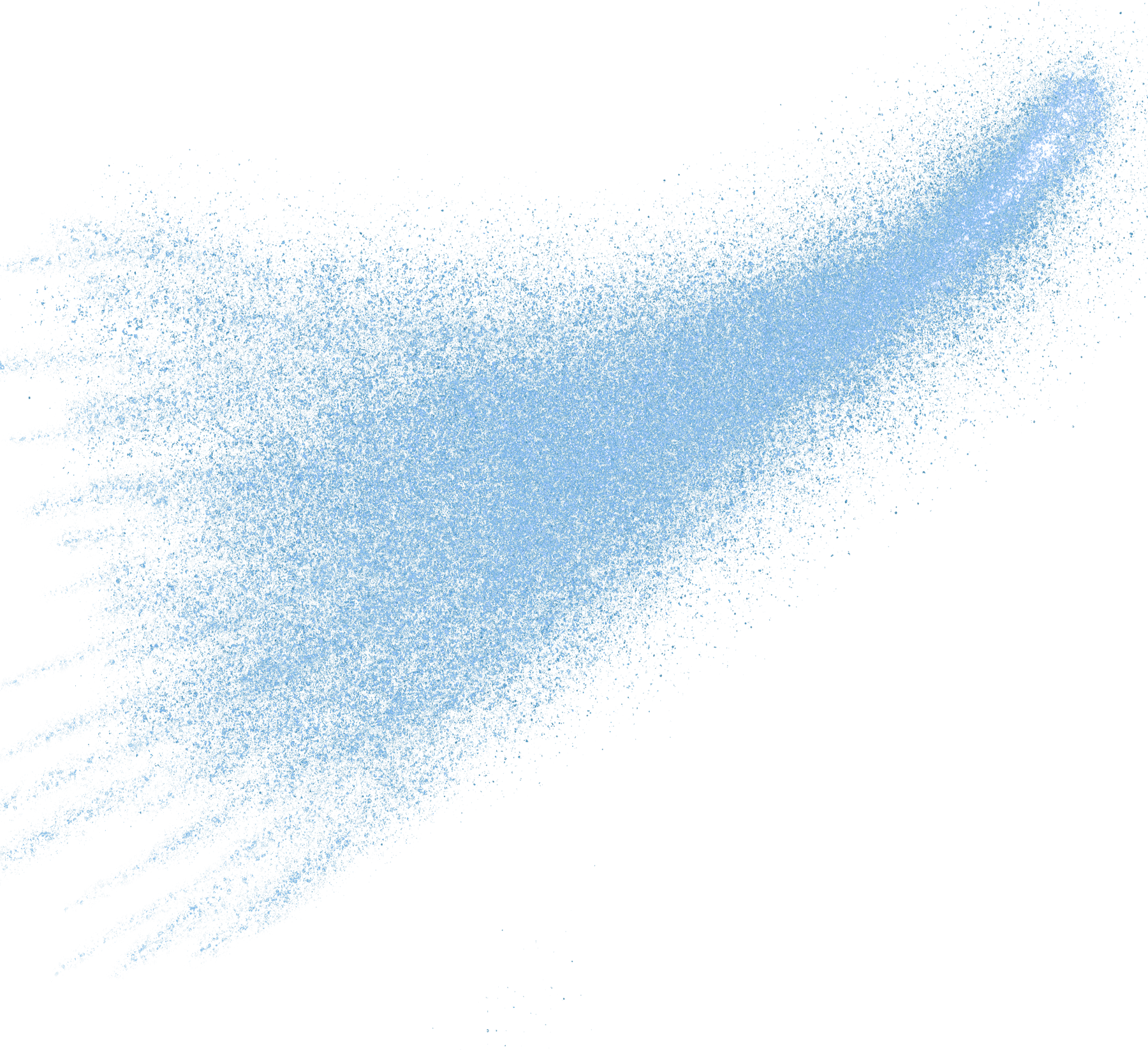 blue glitter comet