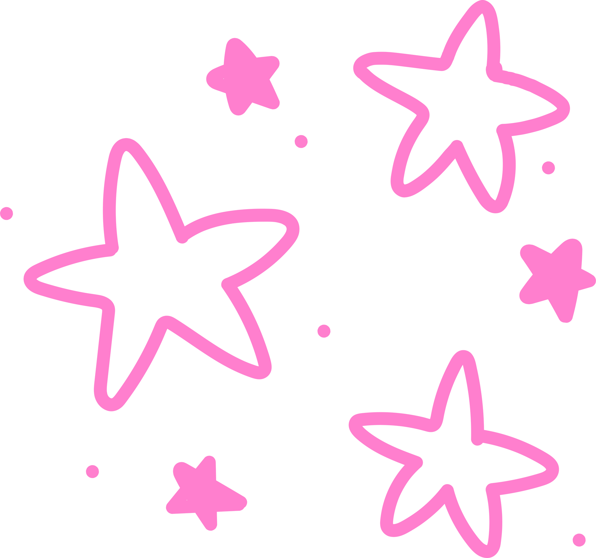 Cute Pink Star Illustration